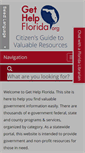Mobile Screenshot of gethelpflorida.org